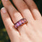 Bague 53 Bague en or jaune et améthystes 58 Facettes 5575