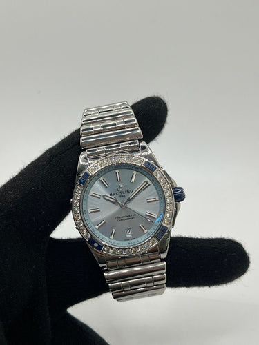 Montre Breitling - Chronomat Super Chronomat Automatique Acier Ensemble Complet 58 Facettes