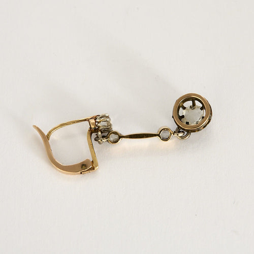 Boucles d'oreilles Boucles d'oreilles or rose, platine et diamants 58 Facettes DADB-09