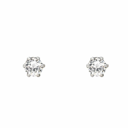 Boucles d'oreilles Boucles d'oreilles Puces Or blanc Diamant 58 Facettes 4285553CN