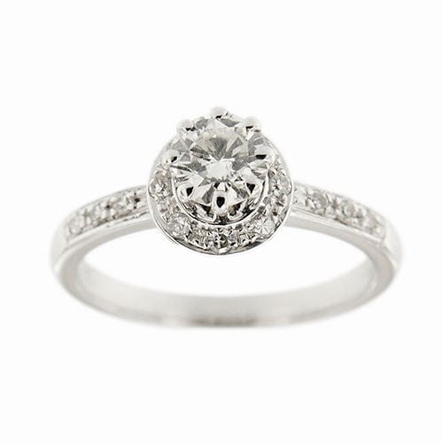 Bague 55 Bague solitaire avec diamants 0,84 ct 58 Facettes 36977