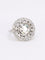 Bague 53 Bague cible double entourage diamants taille ancienne 2 carats 58 Facettes 1153.16