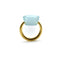 Bague 22K Gold Marie-Hélène de Taillac Milky Aquamarine Cabochon Ring 58 Facettes