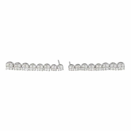 Boucles d'oreilles Boucles d'oreilles Pendantes Or blanc Diamant 58 Facettes 4437328RV