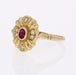 Bague 54 Bague or jaune d'occasion rubis diamants 58 Facettes 21-674A