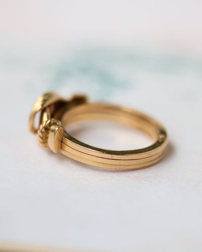 Bague 48.5 Bague de Foi Or Jaune 58 Facettes A11666