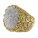 Bague 50 Bague en or jaune et blanc pavé de diamants 58 Facettes G3632