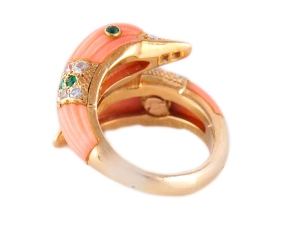 Bague 50 BAGUE "DAUPHINS" VAN CLEEF & ARPELS 58 Facettes BO/220040 RIV