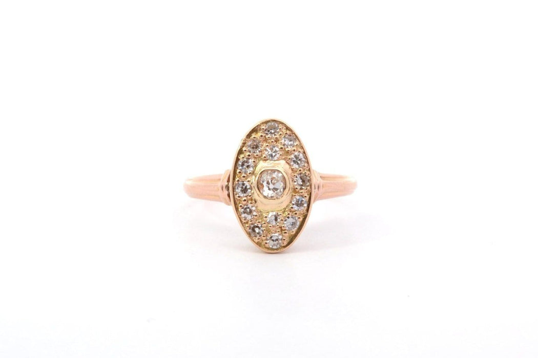 Bague 55 Bague vintage diamants en or jaune 58 Facettes 26224