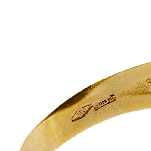 Bague 62 Bague bouclier en or jaune pour homme 58 Facettes 33408