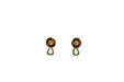 Boucles d'oreilles Boucles d'oreilles or jaune émeraudes diamants 58 Facettes 24269g-26143