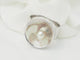 Bague vintage Dinh Van en or blanc et perle de culture
