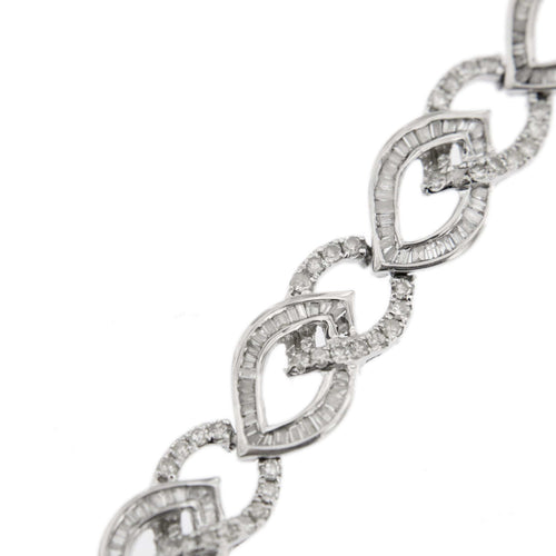 Bracelet Bracelet motifs navette diamants 58 Facettes 30428