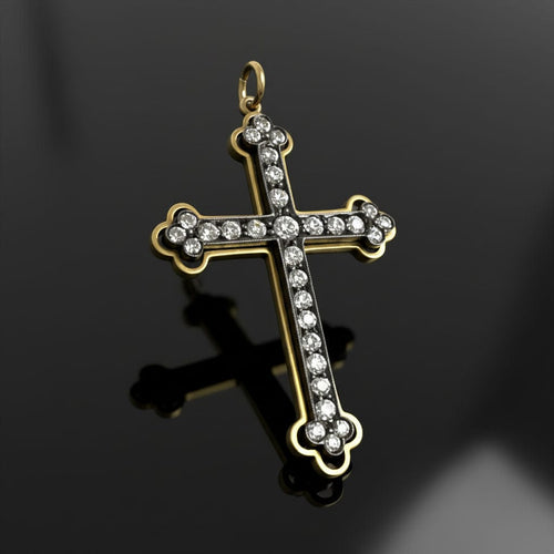 Pendentif Croce pendente con diamanti 58 Facettes