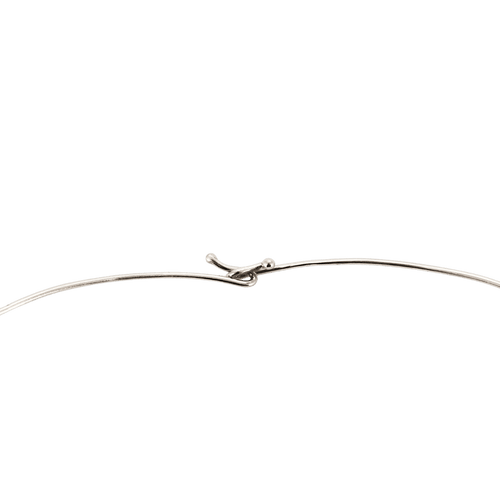 Collier COLLIER OR BLANC DIAMANTS ET AMETHYSTE 58 Facettes BO/240046