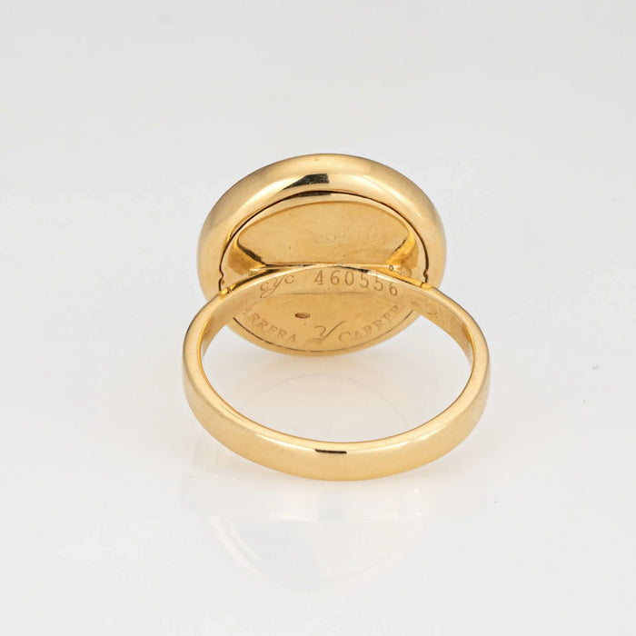 Bague 55 Carrera y Carrera - Bague Papillon Or Jaune Nacre 58 Facettes G13590