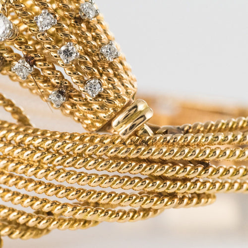 Bracelet Bracelet fils d'or et diamants 58 Facettes 19-623