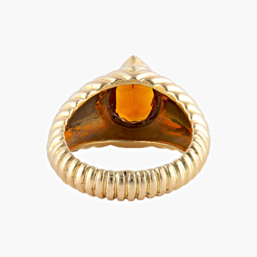 Bague 52 BAGUE "SHYNE" OR & CITRINE 58 Facettes BO/220038