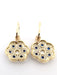 Boucles d'oreilles Boucles d'oreilles en or jaune avec saphirs et diamants 58 Facettes