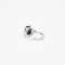 Bague 52 Bague style Art déco en or blanc saphir et diamants 58 Facettes 217706