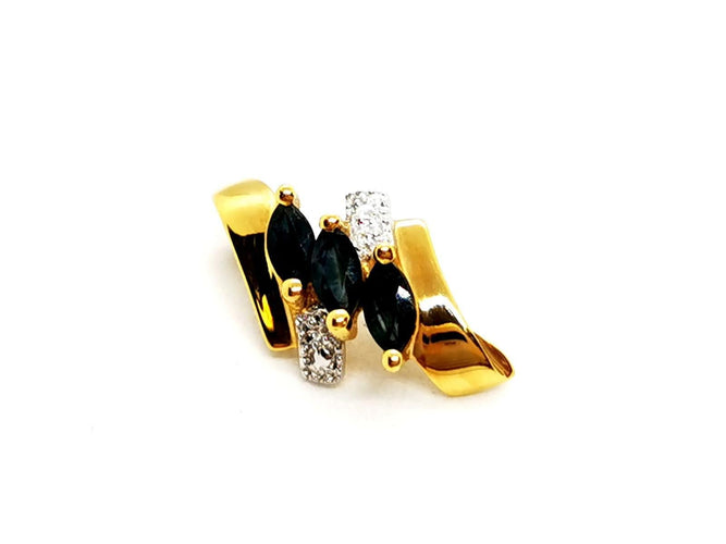 Pendentif Pendentif Pendentif Or jaune Saphir 58 Facettes 1141387CD
