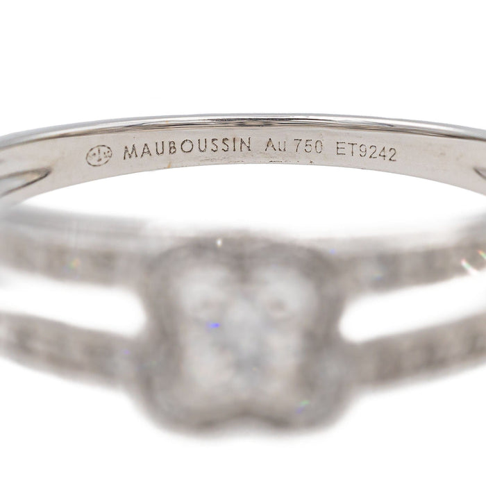 Bague 58 Mauboussin Bague Chance of love Or blanc Diamant 58 Facettes 3241066CN