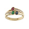 Bague Bague avec rubis, émeraude, saphir et diamants 58 Facettes 30024