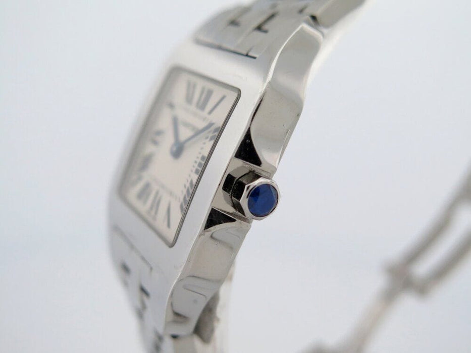 Montre montre CARTIER santos demoiselle 26 mm quartz acier palladie 58 Facettes 264346