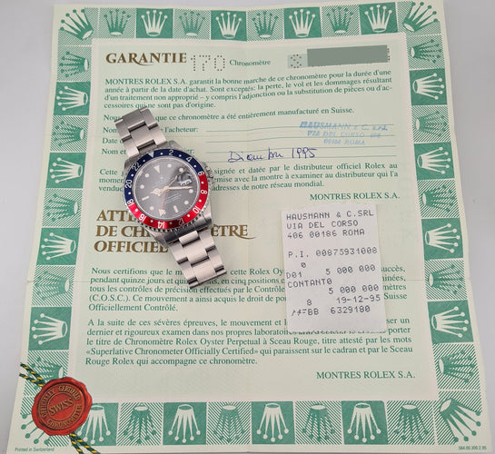 Montre ROLEX GMT-Master II "Pepsi" 58 Facettes 16710-1-1