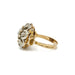 Bague 54 Bague or jaune platine diamant 58 Facettes 220221R