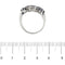 Bague 56 Bague 3 rangs diamants et saphirs 58 Facettes 30225