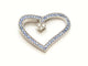 Pendentif Van der Bauwede Pendentif Coeur Argent Diamant 58 Facettes 00042GD
