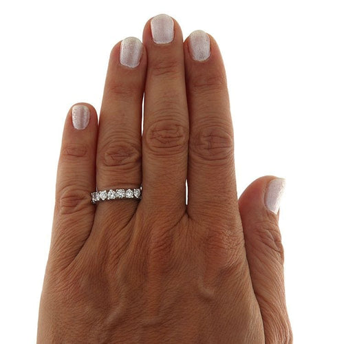 Bague 54.5 Bague en or blanc avec diamants 58 Facettes G3783