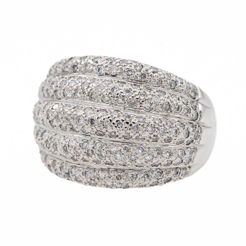 Bague 54 Bague Jonc Or blanc Diamant 58 Facettes 2841920CN