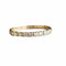 Bague 58 Demi-alliance sertie de diamants ronds brillants en or jaune 18 carats 58 Facettes 361