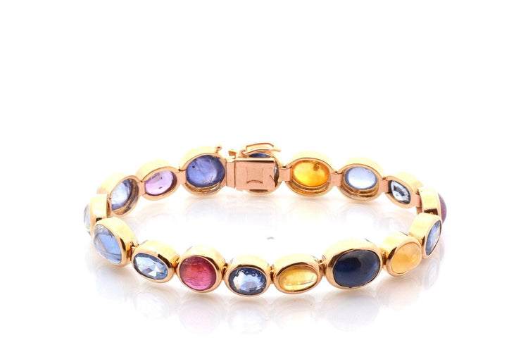 Bracelet Bracelet saphirs en or 18k 58 Facettes 27729