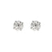 Puces d'oreilles or blanc et diamant 58 Facettes LF18