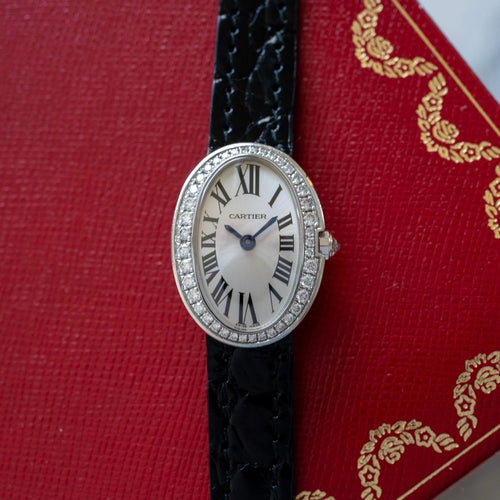 Montre Cartier Baignoire Mini WG Diamonds 58 Facettes