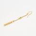 Boucles d'oreilles Boucles d'oreilles pendantes perles d'or jaune sur chaîne maille vénitienne 58 Facettes