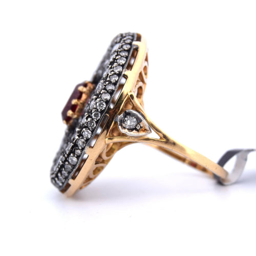 Bague 54 Bague Art Déco 1800 58 Facettes