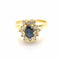 Bague 56 Bague en or saphir et diamants 58 Facettes