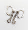 Boucles d'oreilles Dormeuses art deco or blanc 18k platine et diamants taille ancienne (circa 1930) 58 Facettes A05475