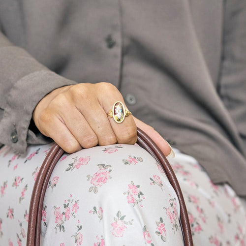 Bague 61 Bague Or Jaune émail 58 Facettes LP1273/BET