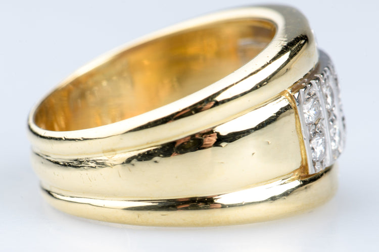 Bague 56 Bague or jaune diamants 58 Facettes BGDCC1156-107