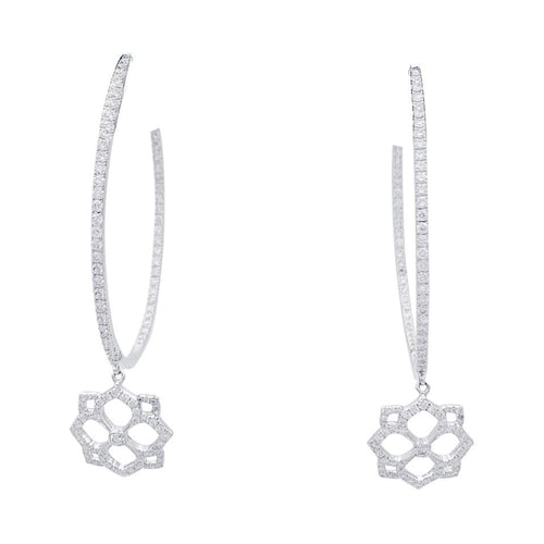 Boucles d'oreilles Boucles d'oreilles Messika, "Eden", or blanc, diamants. 58 Facettes 34377