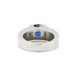 Bague 51 Bague or blanc, saphir, diamants 58 Facettes 220132R