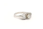 Bague 53 Bague Contemporaine en or blanc sertie de diamants 58 Facettes 20454