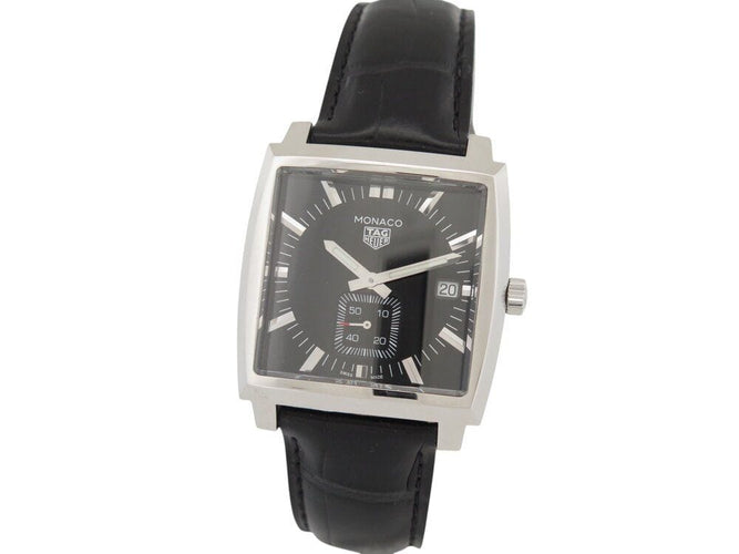 Montre montre TAG HEUER monaco waw131a.fc6177 acier 37mm quartz 2019 + etui 58 Facettes 268033