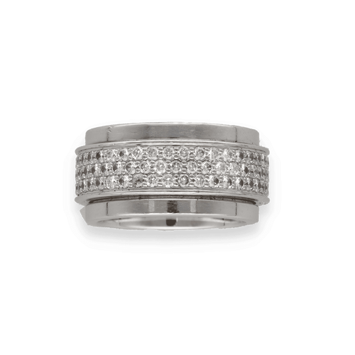 Bague 52 Alliance Piaget Possession en or gris 18k sertie de 120 diamants – Vers 2000 – Taille 52 58 Facettes FB10794