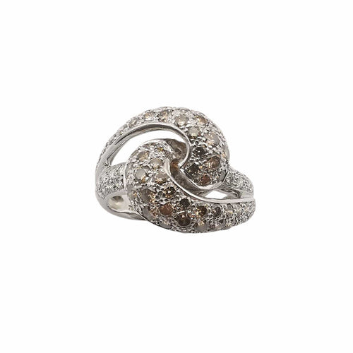 Bague 55 Bague en or blanc & diamants 58 Facettes